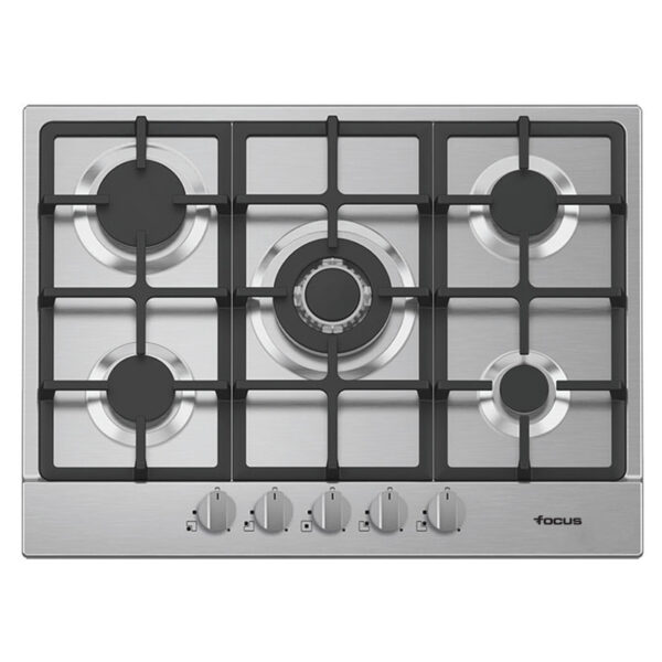 PLAQUE INOX 5 FEUX FOCUS-  F478X