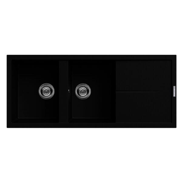 Evier 2 Bacs  Noir -FILO116B