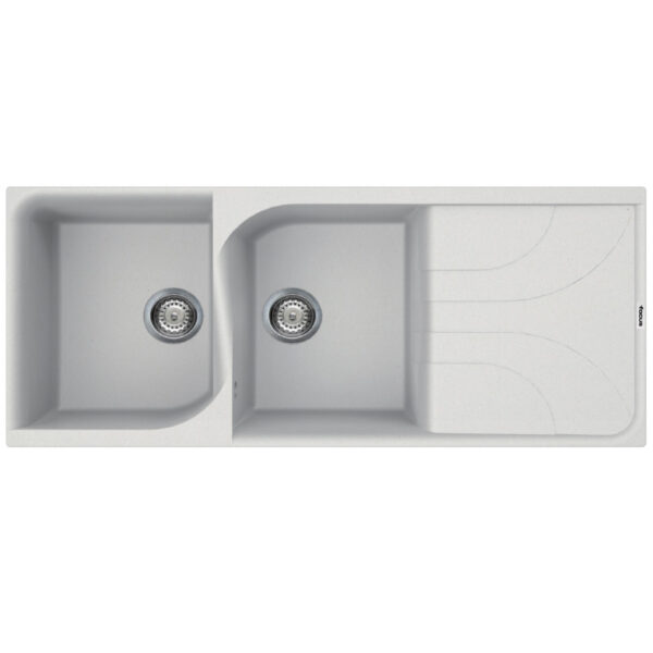 Evier 2 Bacs Blanc -F116W